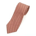 【中古】ダンヒル Dunhill 3つ折り シルク ストライプ柄ネクタイ オレンジxアイボリー【ORG】【S/S/A/W】【状態ランクC】【メンズ】【74968...