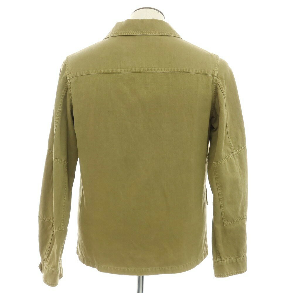 【新品アウトレット】エルビーエム1911 L.B.M.1911 コットンリネン ミリタリージャケット カーキ【サイズ48】【KAK】【S/S】【状態ランクN-】【メンズ】【749675】 BPD[CPD]