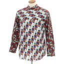 【中古】コムデギャルソンシャツ COMME des GARCONS SHIRT × Andy Warhol 2024年春夏 コットン カジュアルシャツ ワインレ...