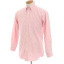 【SALE/返品不可】【中古】メイカーズシャツ カマクラ Makers Shirt 鎌倉 コットン オックスフォード ボタンダウン ドレスシャツ ライトピンク【サイズ39】【PNK】【S/S/A/W】【状態ランクB】【メンズ】【749589】(4)