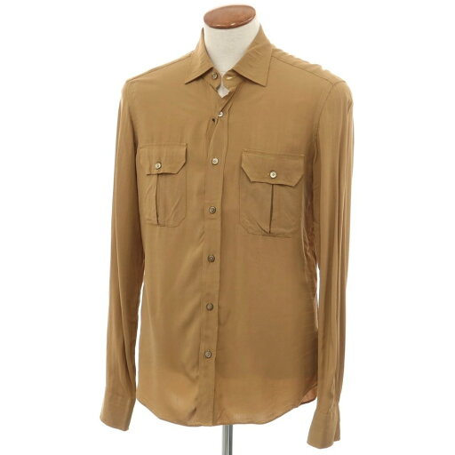 【新品】ジャンネット giannetto レーヨン カジュアルシャツ キャメル系【サイズ40】【BEI】【S/S】【状態ランクN】【メンズ】【749588】 【新品】ジャンネット giannetto レーヨン カジュアルシャツ キャメル系【サイズ40】【BEI】【S/S】【状態ランクN】【メンズ】【749588】