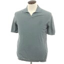 【新品】モンテコーレ Montecore ハイゲージ コットン スキッパー 半袖 ポロニット グレー系【サイズ50】【GRY】【S/S】【状態ランクN】【メンズ...