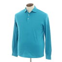 【新品】フィリッポ デ ローレンティス FILIPPO DE LAURENTIIS コットン 長袖ポロシャツ ターコイズ【サイズ50】【BLU】【S/S/A/W】【状態ランクN】【メンズ】【749580】(4)