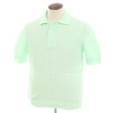 【新品】フィリッポ デ ローレンティス FILIPPO DE LAURENTIIS コットン 半袖 ポロニット パステルグリーン【サイズ50】【GRN】【S/S】【状態ランクN】【メンズ】【749580】(4)