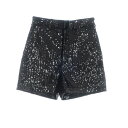 【中古】ジュンヤワタナベ JUNYA WATANABE 2024年春夏 ストレッチ ナイロン スパンコール ショートパンツ ブラック【サイズXS】【BLK】【S...