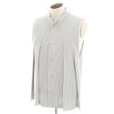 【中古】オム プリッセ イッセイミヤケ HOMME PLISSE ISSEY MIYAKE 2024年秋冬 プリーツ加工 ベスト ジレ ライトグレー【サイズ表記...