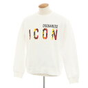 【SALE/返品不可】【新品】ディースクエアード DSQUARED2 コットン クルーネック スウェット ホワイト【サイズM】【WHT】【A/W】【状態ランクN】【メンズ】【749497】