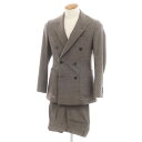 【中古】ファブリック トウキョウ FABRIC TOKYO ウールポリエステル 6B ダブルスーツ トープ【サイズ表記なし (S位)】【BRW】【S/S】【状態...