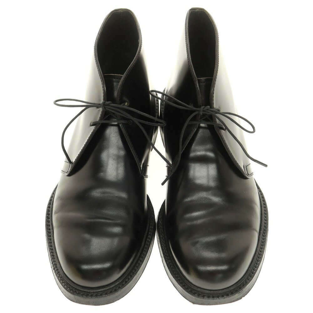 【中古】ジョンストン＆マーフィー Johnston & Murphy コードバン チャッカブーツ ブラック【サイズ6】【BLK】【S/S/A/W】【状態ランクB】【メンズ】【749494】