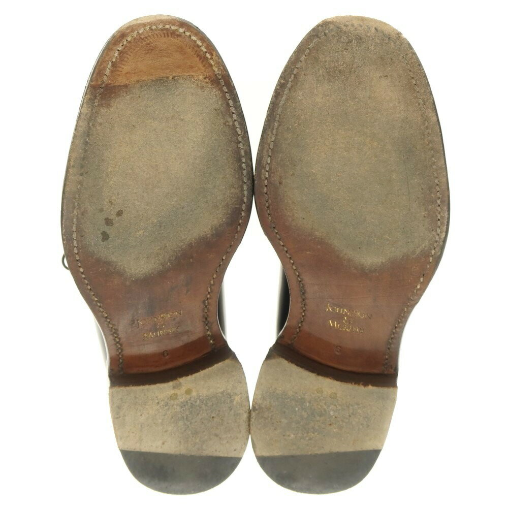 【中古】ジョンストン＆マーフィー Johnston & Murphy コードバン チャッカブーツ ブラック【サイズ6】【BLK】【S/S/A/W】【状態ランクB】【メンズ】【749494】