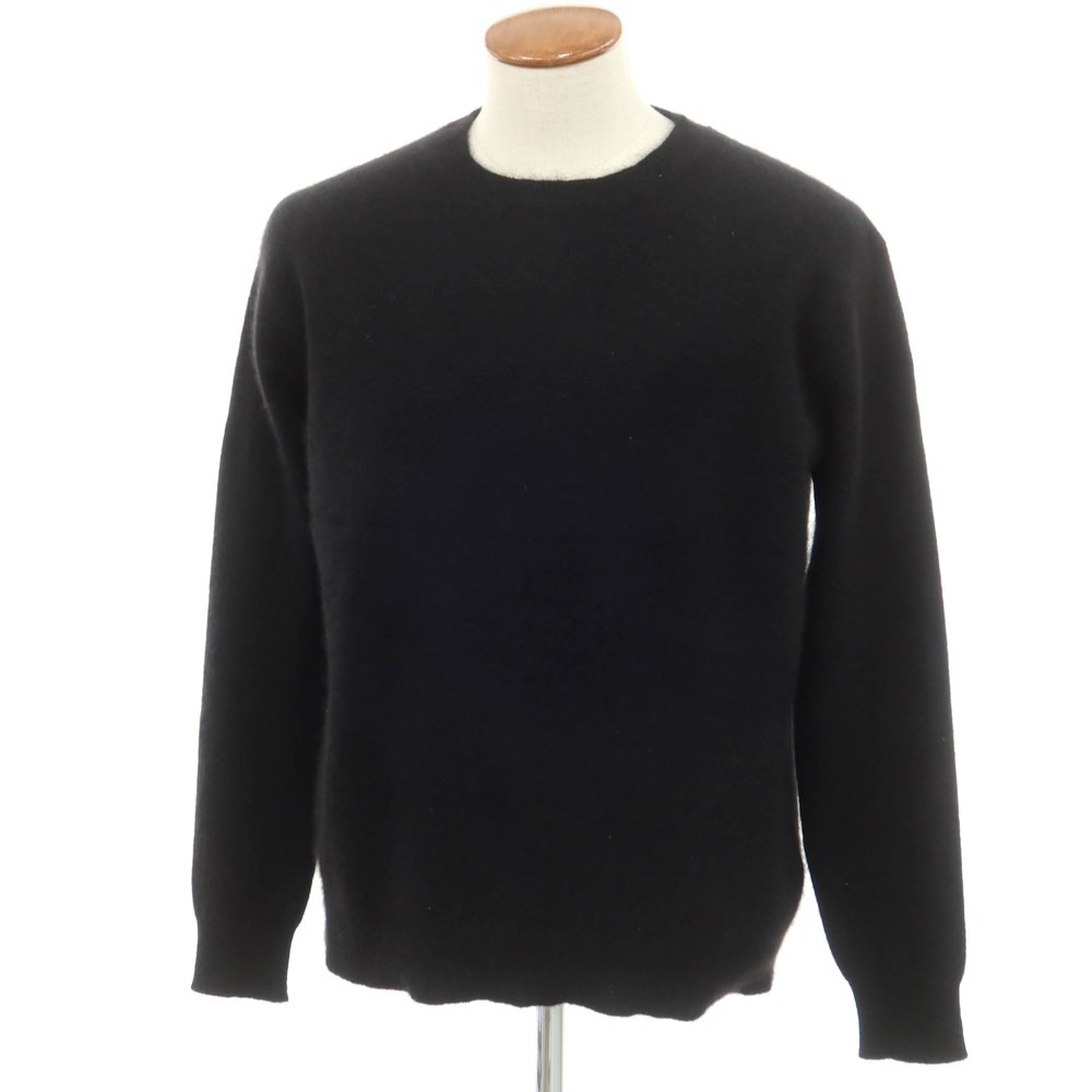 【新品】マジェスティック フィラチュール オム MAJESTIC FILATURES HOMME ラクーン クルーネック ニット ブラック【サイズL】【BLK】...