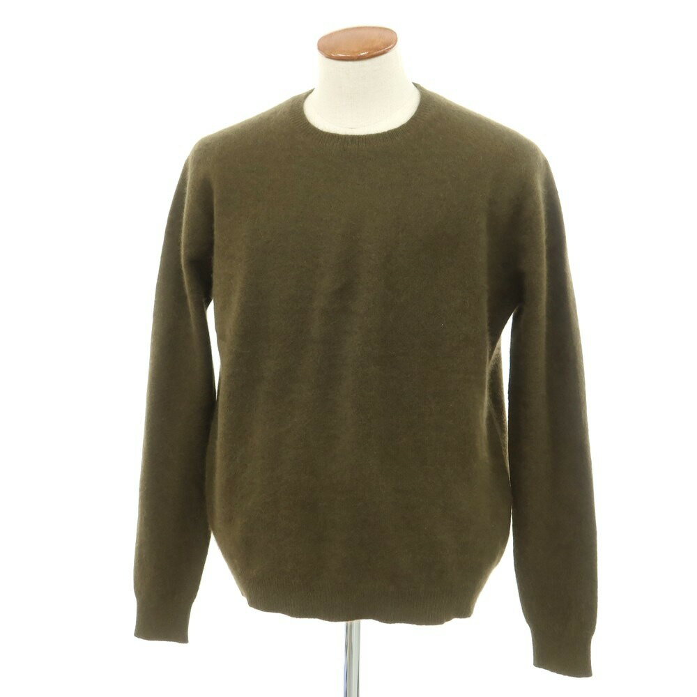 【新品】マジェスティック フィラチュール オム MAJESTIC FILATURES HOMME ラクーン クルーネック ニット カーキ【サイズL】【KAK】【...