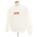 【SALE/返品不可】【中古】シュプリーム Supreme 2025年春夏 Washed Box Logo Crewneck コットンポリエステル スウェット ホワイト【サイズM】【WHT】【A/W】【状態ランクA】【メンズ】【749487】