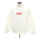 【SALE/返品不可】【中古】シュプリーム Supreme 2025年春夏 Washed Box Logo Crewneck コットンポリエステル クルーネック スウェット ホワイト【サイズL】【WHT】【A/W】【状態ランクA】【メンズ】【749481】