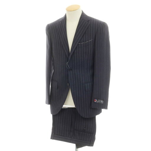 【中古】ビームスエフ BEAMS F サマーウール ストライプ 3つボタンスーツ ダークネイビーxグレー【サイズ90】【NVY】【S/S】【状態ランクC】【メンズ】【749476】 【中古】ビームスエフ BEAMS F サマーウール ストライプ 3つボタンスーツ ダークネイビーxグレー【サイズ90】【NVY】【S/S】【状態ランクC】【メンズ】【749476】