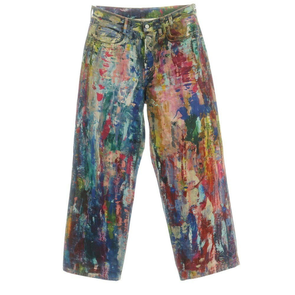 【中古】アクネストゥディオズ ACNE STUDIOS コットン デニムパンツ マルチカラー【サイズ38】【MLT】【S/S/A/W】【状態ランクB】【レディース】【749397】