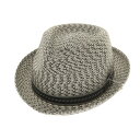 【SALE/返品不可】【中古】ベイリー Bailey ポリプロピレン サマーハット グレーxブラック【サイズ57.5位】【GRY】【S/S】【状態ランクB】【メ...