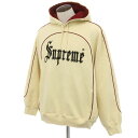 【中古】シュプリーム Supreme 2025年春夏 Curve Piping Hooded Sweatshirt コットンポリエステル パーカー クリーム【サイズL】【BEI】【A/W】【状態ランクB】【メンズ】【749391】