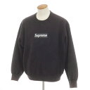 【SALE/返品不可】【中古】シュプリーム Supreme 2025年春夏 Washed Box Logo Crewneck コットンポリエステル スウェット ブラック【サイズM】【BLK】【A/W】【状態ランクB】【メンズ】【749390】