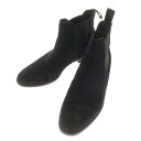 【SALE/返品不可】【中古】ポルペッタ polpetta スエード サイドゴアブーツ ブラック【サイズ40 1/2】【BLK】【S/S/A/W】【状態ランクB】【メンズ】【749389】
