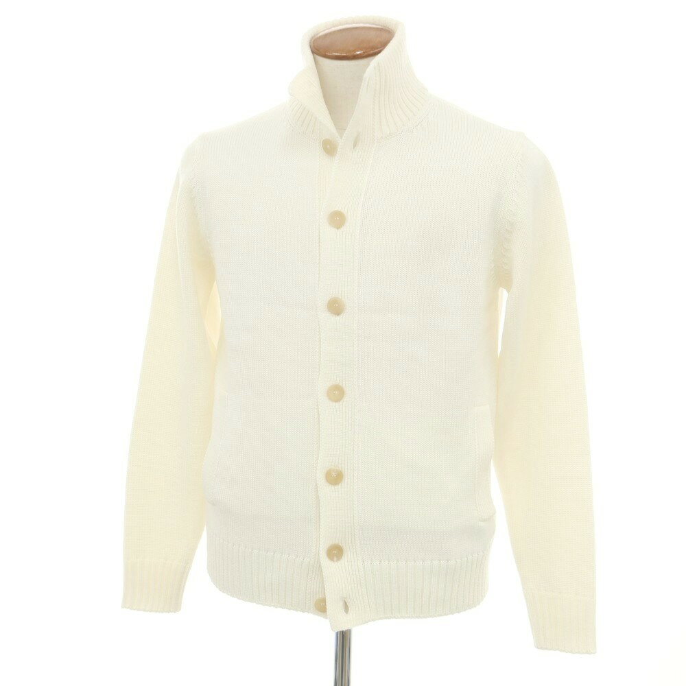 【SALE/返品不可】【新品】ザノーネ ZANONE CHIOTO キョート ミドルゲージ ウール スタンドカラー カーディガン オフホワイト【サイズ48】【WHT】【A/W】【状態ランクN】【メンズ】【749387】