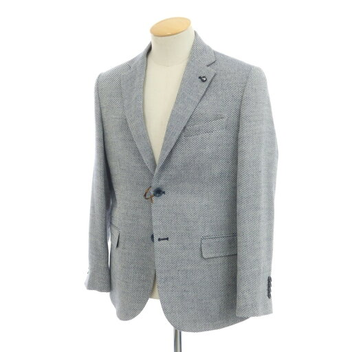 【中古】カールモンモー KARL MOMMOO ウールアクリル ジャケット ネイビーxホワイト【サイズ44】【NVY】【S/S】【状態ランクA】【メンズ】【749378】 【中古】カールモンモー KARL MOMMOO ウールアクリル ジャケット ネイビーxホワイト【サイズ44】【NVY】【S/S】【状態ランクA】【メンズ】【749378】