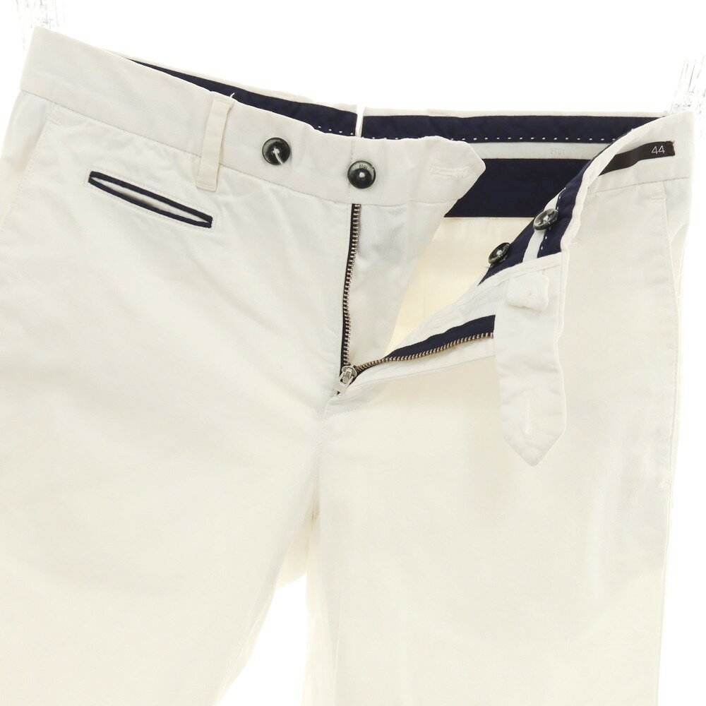 【SALE/返品不可】【中古】ピーティーゼロウーノ PT01 Bahia ストレッチ コットン カジュアルスラックスパンツ ホワイト【サイズ44】【WHT】【S/S】【状態ランクC】【メンズ】【749375】