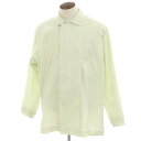 【中古】オム プリッセ イッセイミヤケ HOMME PLISSE ISSEY MIYAKE 2025年春夏 コットンナイロン カジュアルシャツ ライトグリーン【サイズ3】【GRN】【S/S/A/W】【状態ランクA】【メンズ】【749371】