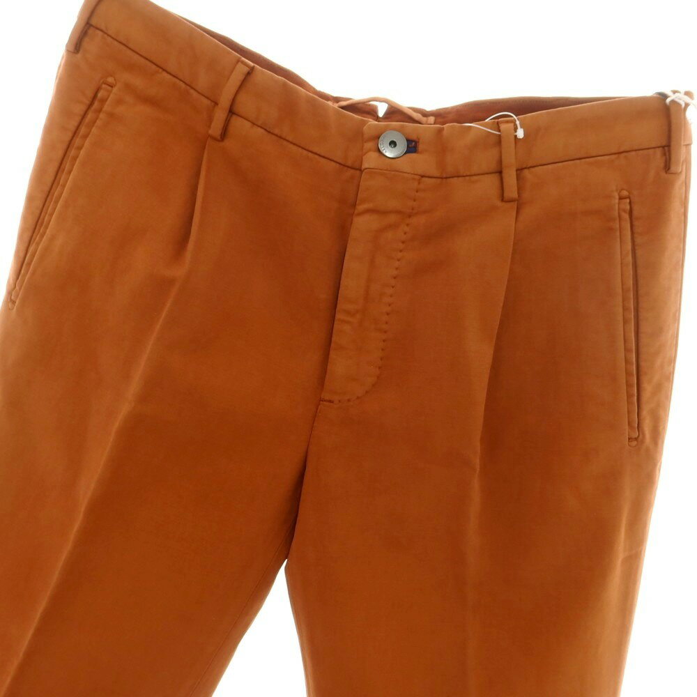 【新品アウトレット】インコテックス INCOTEX TAPERED FIT ストレッチコットン カジュアルスラックスパンツ オレンジブラウン【サイズ48】【BRW】【S/S/A/W】【状態ランクN-】【メンズ】【749296】[BPD]