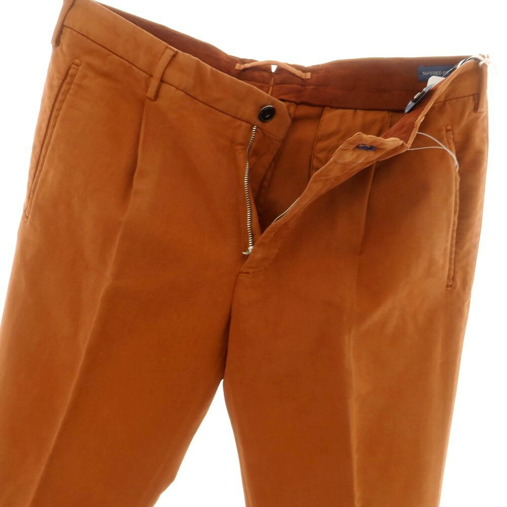 【新品アウトレット】インコテックス INCOTEX TAPERED FIT ストレッチコットン カジュアルスラックスパンツ オレンジブラウン【サイズ48】【BRW】【S/S/A/W】【状態ランクN-】【メンズ】【749296】[BPD]