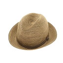 【中古】ボルサリーノ Borsalino ペーパー ストロー ハット ブラウンxベージュ【サイズXL】【BRW】【S/S】【状態ランクB】【メンズ】【749293】