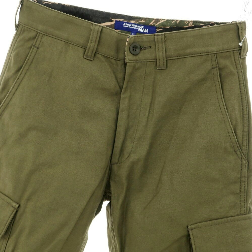 【中古】ジュンヤワタナベ マン JUNYA WATANABE MAN 2020年秋冬 コットン カーゴパンツ オリーブ【サイズXS】【GRN】【S/S/A/W】【状態ランクB】【メンズ】【749289】
