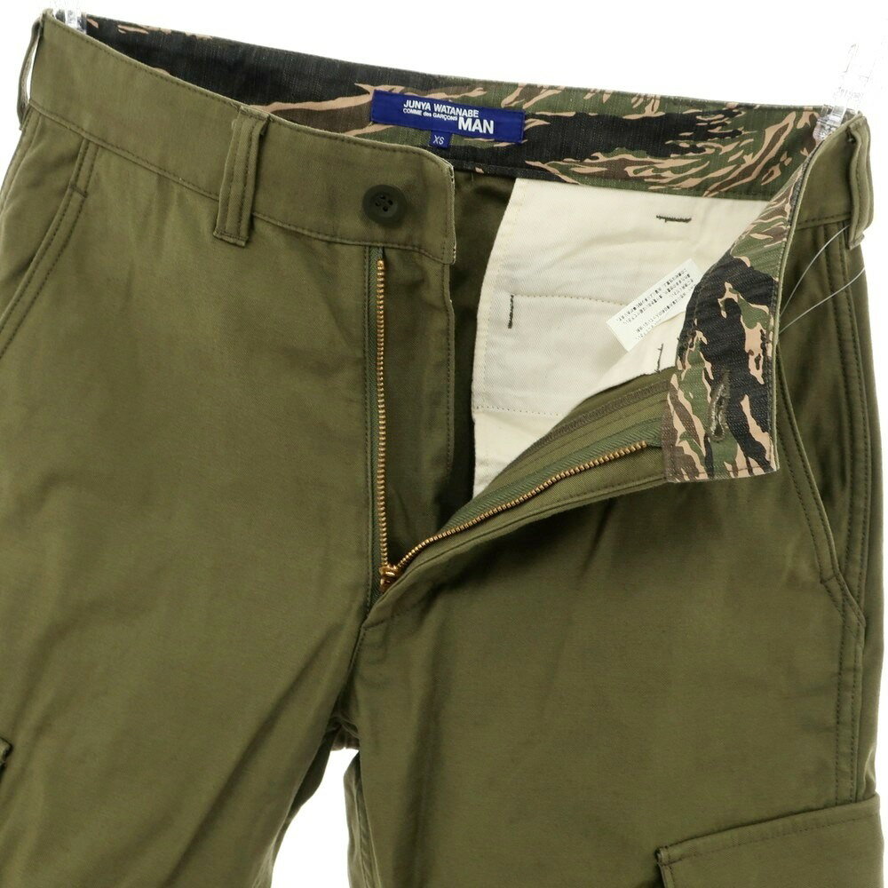 【中古】ジュンヤワタナベ マン JUNYA WATANABE MAN 2020年秋冬 コットン カーゴパンツ オリーブ【サイズXS】【GRN】【S/S/A/W】【状態ランクB】【メンズ】【749289】
