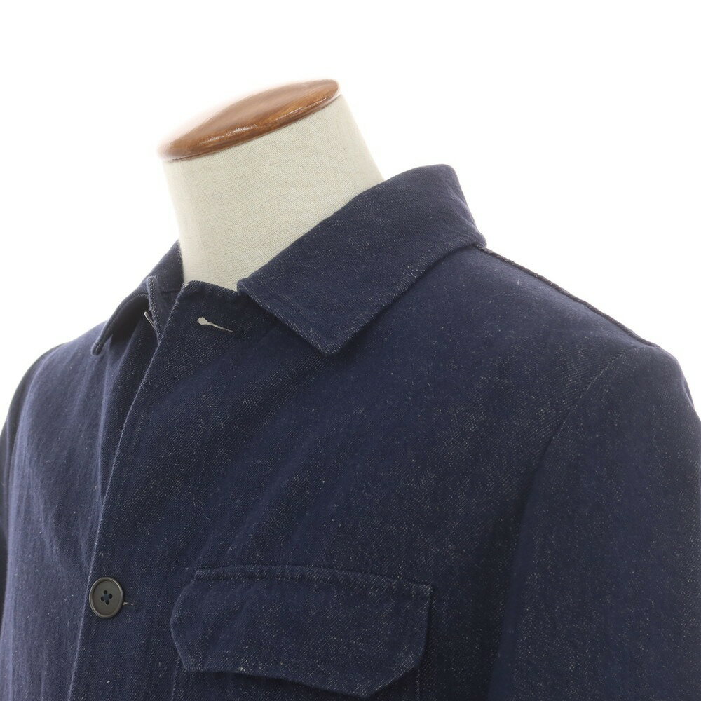 【新品】モンテドーロ Montedoro コットンリネンデニム カバーオール ネイビー【サイズ48】【NVY】【S/S】【状態ランクN】【メンズ】【749279】[APD]