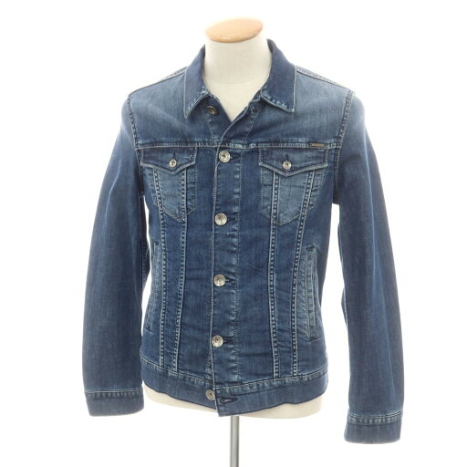 【中古】ガス GAS ストレッチ デニムジャケット ネイビー【サイズ46】【NVY】【S/S/A/W】【状態ランクB】【メンズ】【749279】