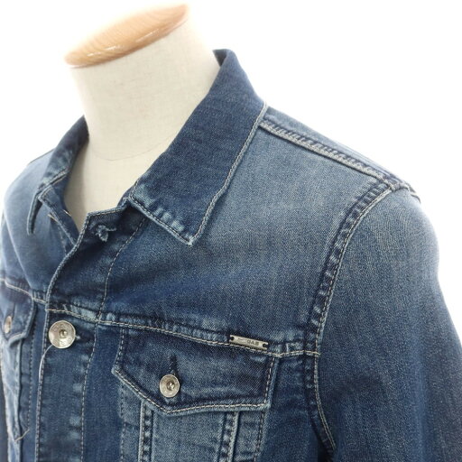 【中古】ガス GAS ストレッチ デニムジャケット ネイビー【サイズ46】【NVY】【S/S/A/W】【状態ランクB】【メンズ】【749279】