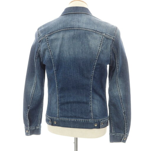 【中古】ガス GAS ストレッチ デニムジャケット ネイビー【サイズ46】【NVY】【S/S/A/W】【状態ランクB】【メンズ】【749279】