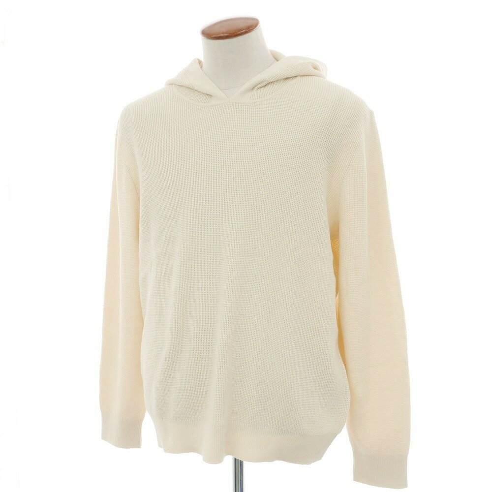 【中古】【未使用】バナナリパブリック Banana Republic コットン プルオーバーニットパーカー ベージュ【サイズL】【BEI】【S/S】【状態ランクS】【メンズ】【749276】[BPD](4)