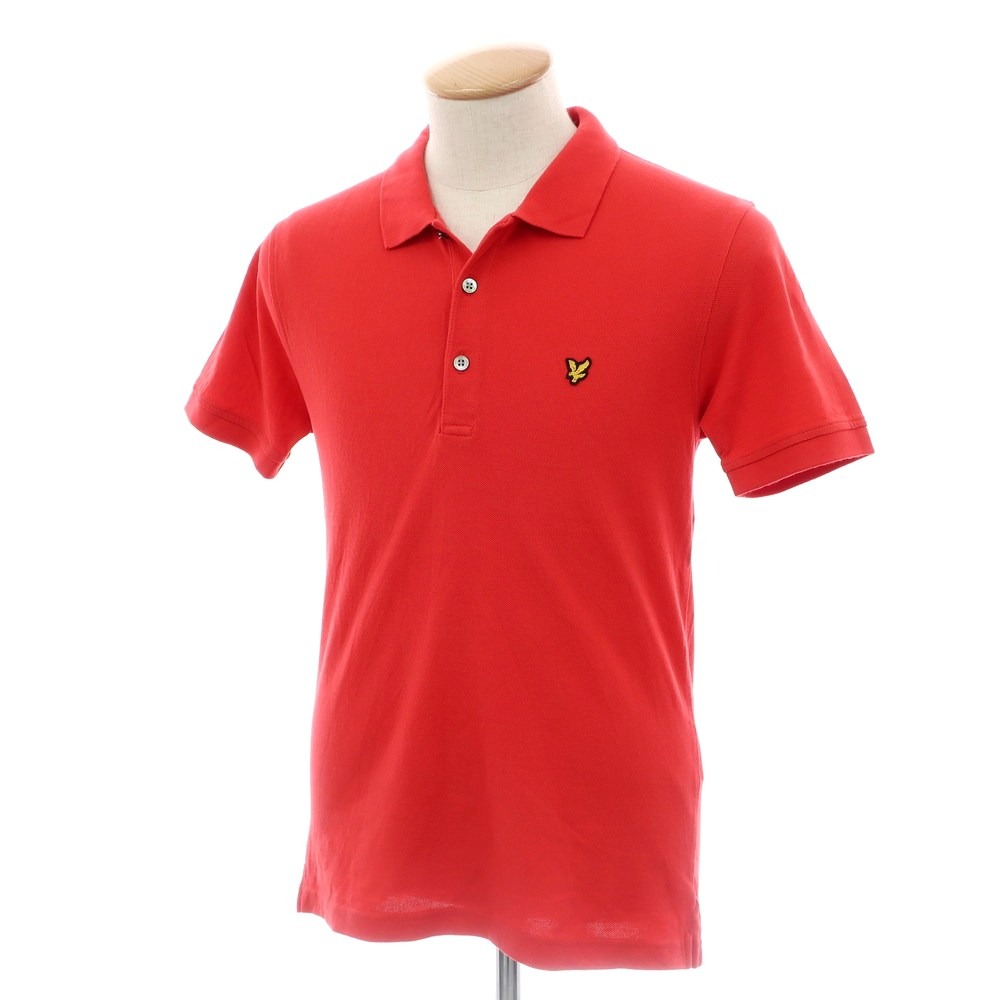【中古】ライルアンドスコット LYLE&SCOTT コットン 鹿の子 半袖ポロシャツ レッド【サイズM】【RED】【S/S】【状態ランクB】【メンズ】【749275】
