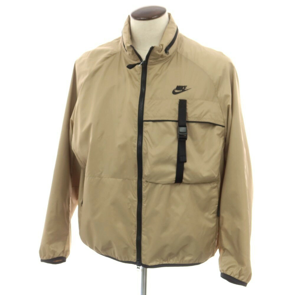【SALE10%OFF/返品不可】【中古】ナイキ NIKE ポリエステル パッカブル ダブルジップ ブルゾン ベージュ【サイズXL】【BEI】【S/S】【状態ランクB】【メンズ】【749271】[BPD]