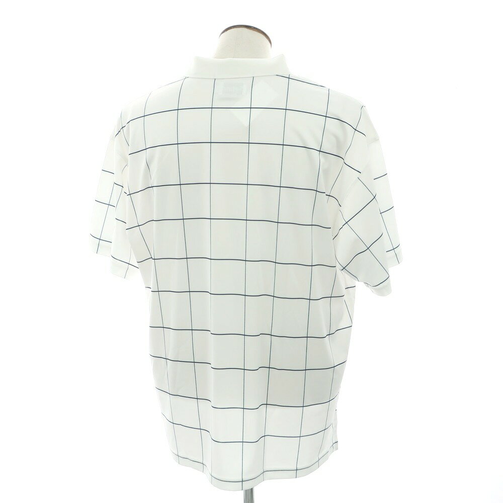 【中古】セットイン Setinn 2025年春夏 ポリエステル チェック 半袖ポロシャツ ホワイト【サイズL】【WHT】【S/S】【状態ランクA】【メンズ】【749270】[BPD]