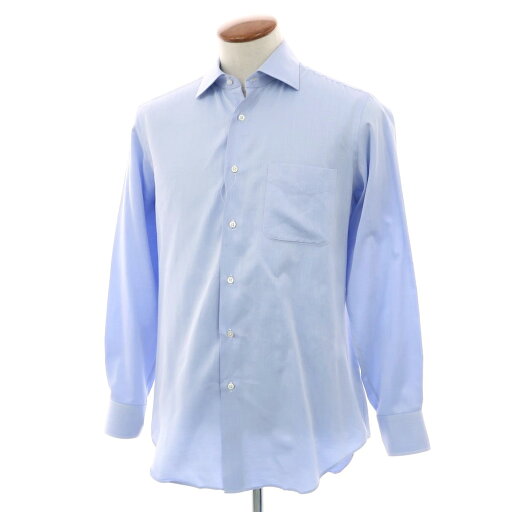 【中古】メイカーズシャツ カマクラ Makers Shirt 鎌倉 コットン セミワイドカラー ドレスシャツ ライトブルー【サイズ表記なし(M位)】【BLU】【S/S/A/W】【状態ランクC】【メンズ】【749268】 【中古】メイカーズシャツ カマクラ Makers Shirt 鎌倉 コットン セミワイドカラー ドレスシャツ ライトブルー【サイズ表記なし(M位)】【BLU】【S/S/A/W】【状態ランクC】【メンズ】【749268】