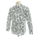 【中古】コムデギャルソンシャツ COMME des GARCONS SHIRT 2024年秋冬 コットン レギュラーカラー カジュアルシャツ ホワイトxブラック...