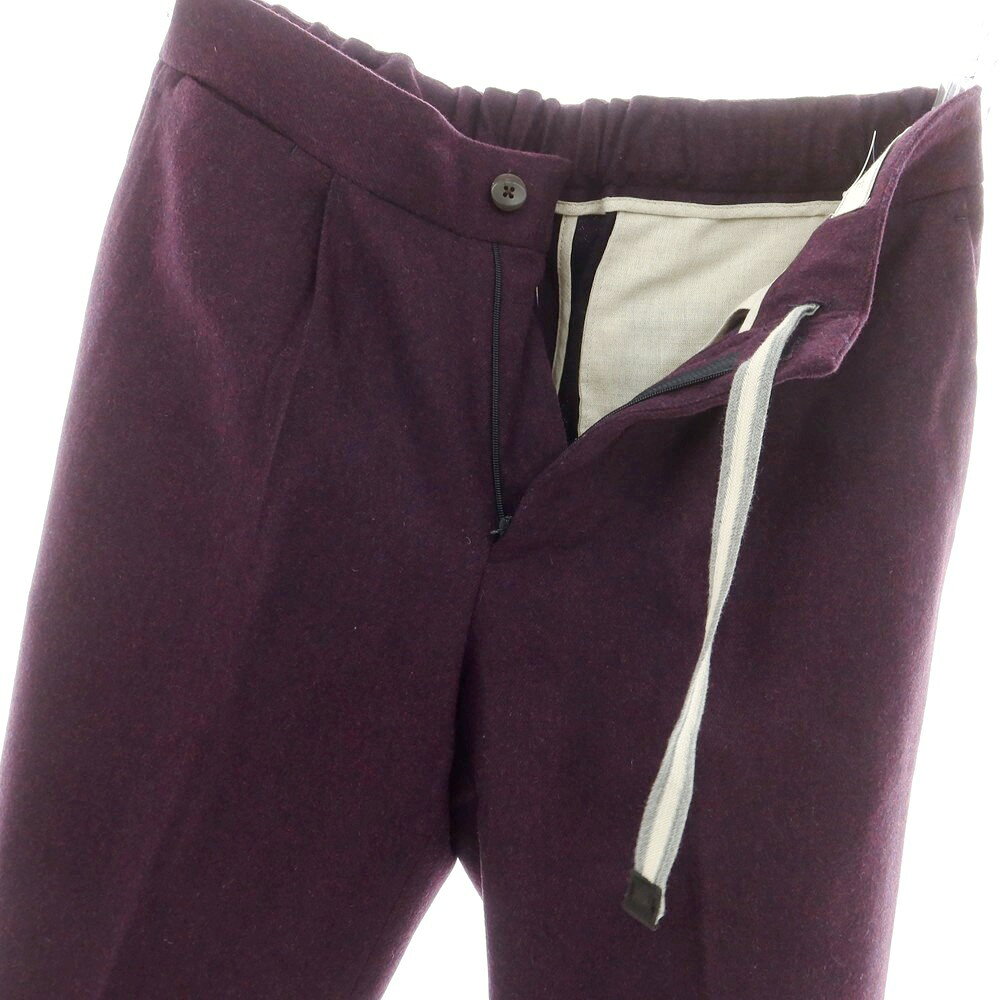 【新品】デヴォレ インチピット DEVORE Incipit ウール イージースラックスパンツ ダークパープル【サイズ46】【A/W】【状態ランクN】【メンズ】