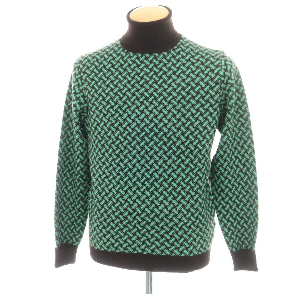 【SALE15倍/返品不可】【新品】ドルモア DRUMOHR カシミヤ ビスコッティ柄 タートルネック プルオーバ..