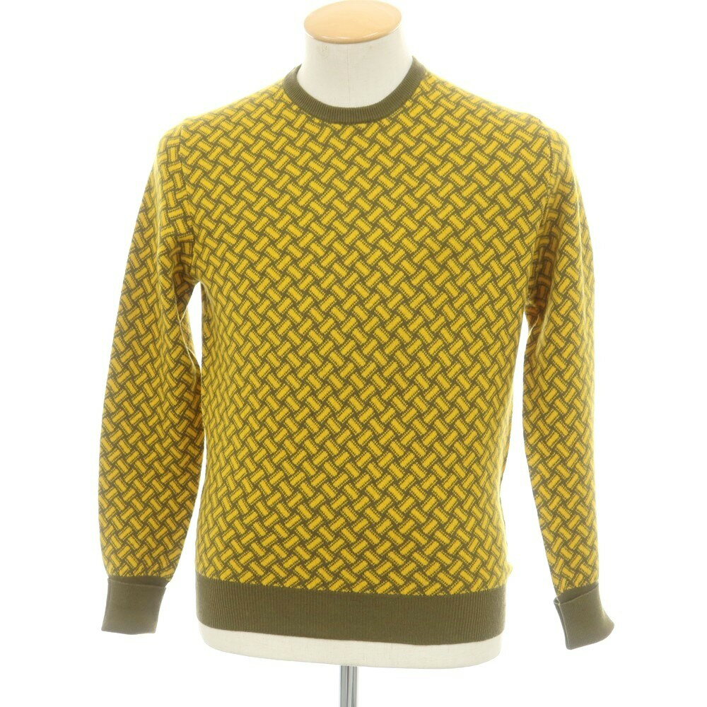 【SALE15倍/返品不可】【新品】ドルモア DRUMOHR カシミヤ ビスコッティ柄 クルーネック プルオーバー..