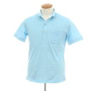 【中古】アレグリ Allegri コットン 半袖ポロシャツ ライトブルー【サイズ46】【S/S】【状態ランクA】【メンズ】