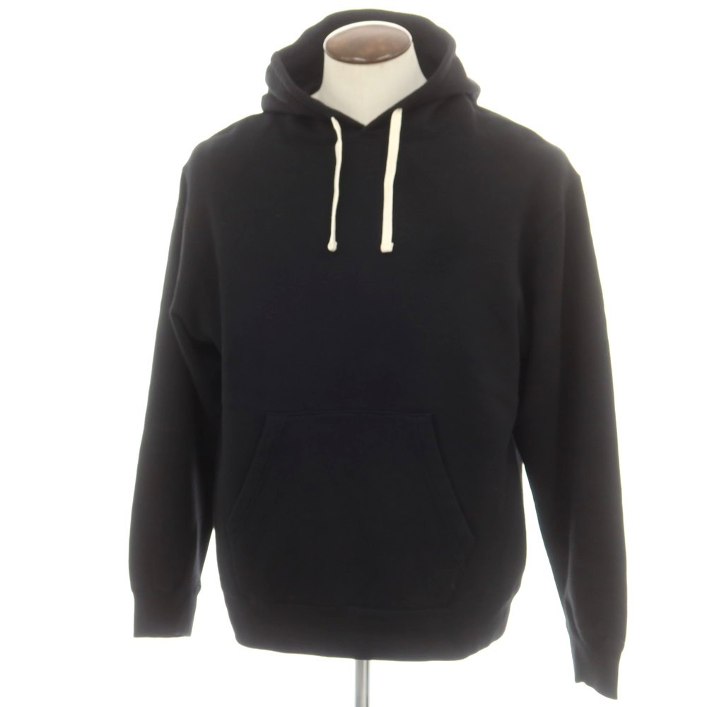 【SALE10%OFF/返品不可】【中古】ビームスプラス BEAMS PLUS 2025年春夏 コットン スウェット プルオーバー パーカー ブラック【サイズL】【S/S/A/W】【状態ランクB】【メンズ】