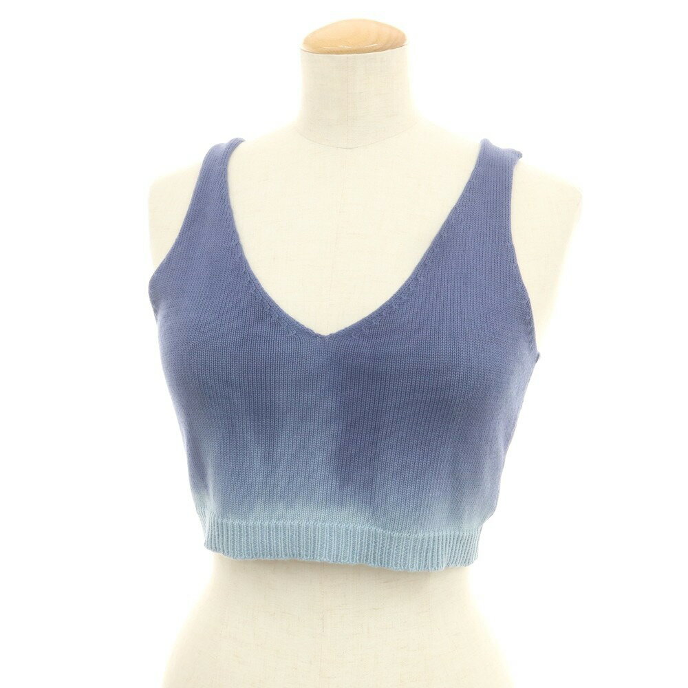 【SALE10%OFF/返品不可】【新品アウトレット】スカリオーネ SCAGLIONE コットン Vネック ニット ビスチ..