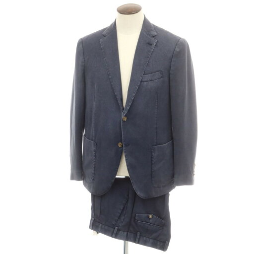 【中古】イレブンティ eleventy ウォッシュウール 2つボタンスーツ ウォッシュネイビー【サイズ52】【S/S】【状態ランクC】【メンズ】 【中古】イレブンティ eleventy ウォッシュウール 2つボタンスーツ ウォッシュネイビー【サイズ52】【S/S】【状態ランクC】【メンズ】